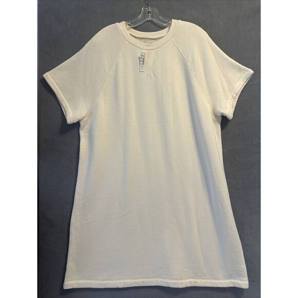 Madewell Cream T-Shirt Dress NWT - Picture 2 of 8